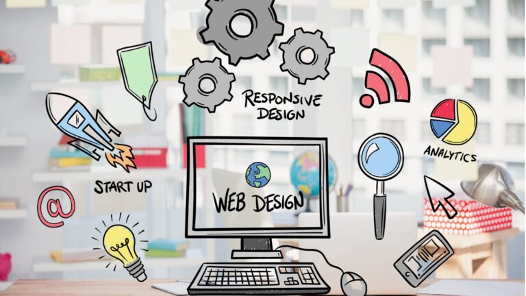Responsive web design planning illustration