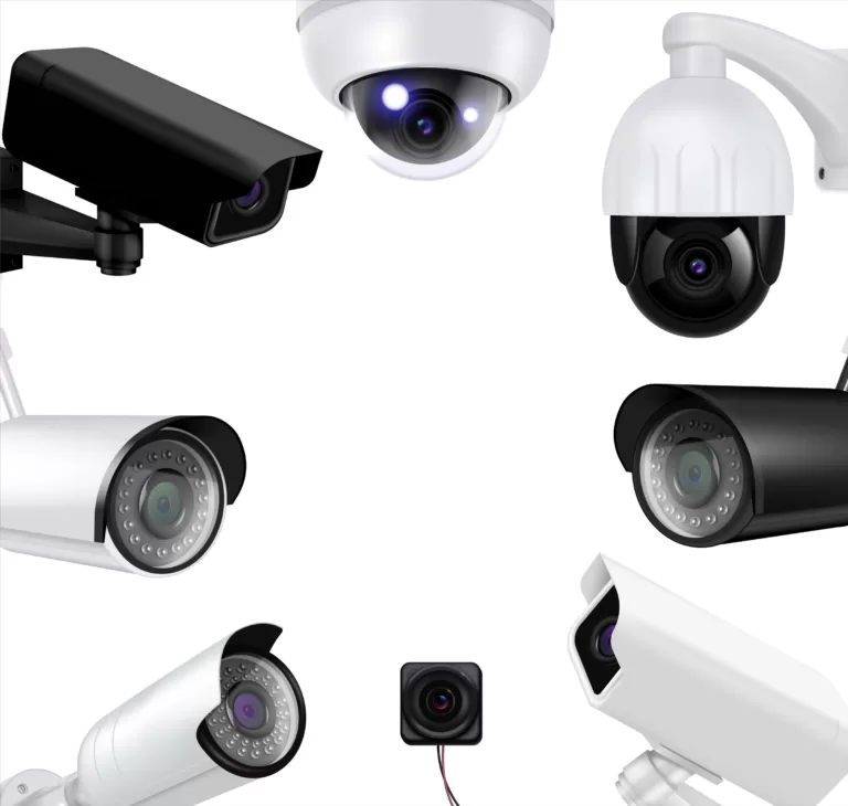Dome, bullet and pan-tilt-zoom surveillance cameras
