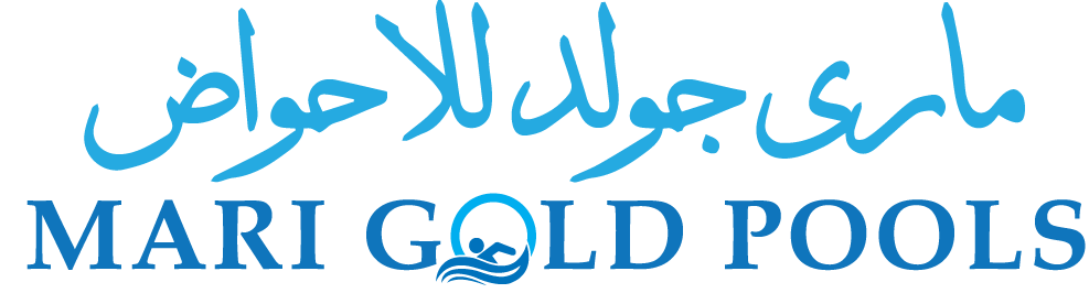 Mari Gold Pools website project logo